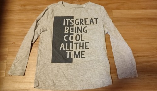 Langarmshirt 122 grau - gr,