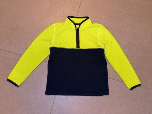 Fleecepullover hellgrün gelb - fleecepullover,