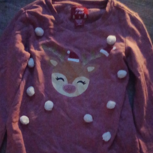 Mädchen pullover rosa reh - pullover,