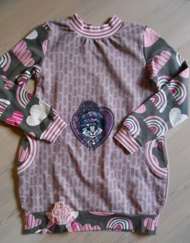 Jersey sweat ballonkleid - jersey,
